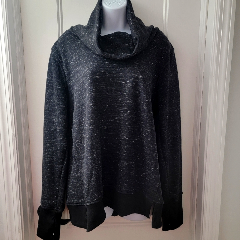 90 DEGREES by Reflex Cropped Cowl Neck Top NWOT